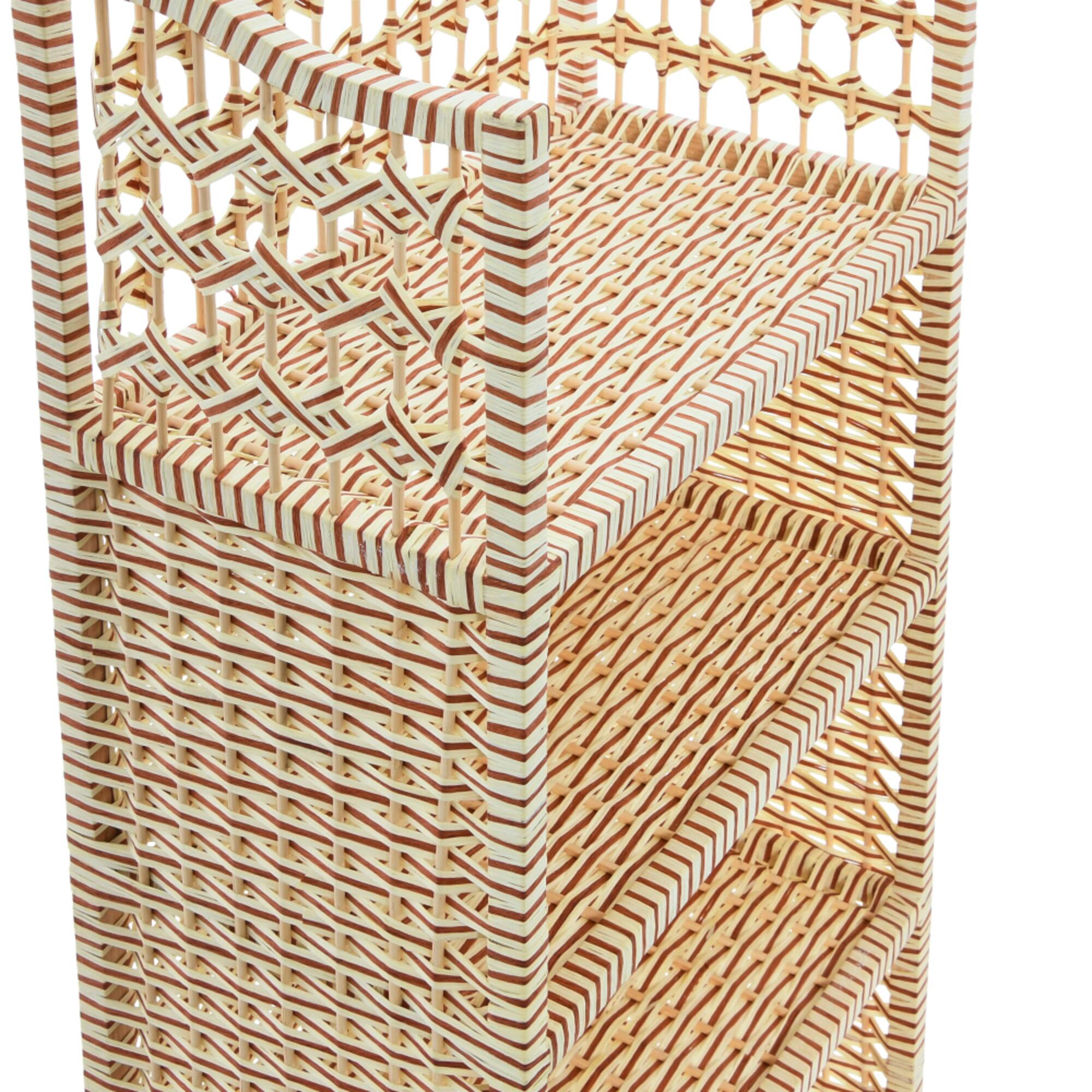 Household Essentials 39" Woven Paper Rattan Accent Shelf